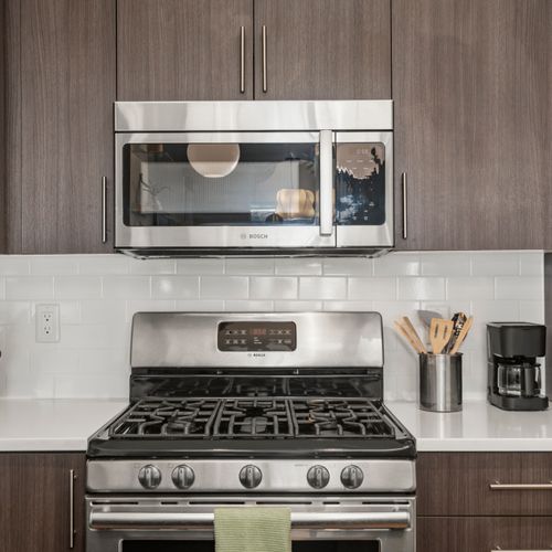 Spotless, fully equipped kitchen ready for cooking any meal with everything provided