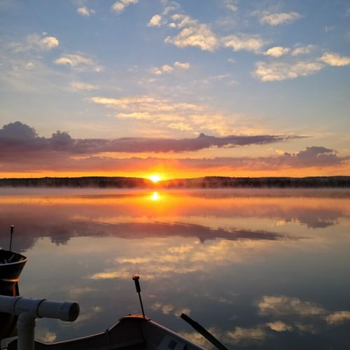 Area photos:  sunrise on little platte lake