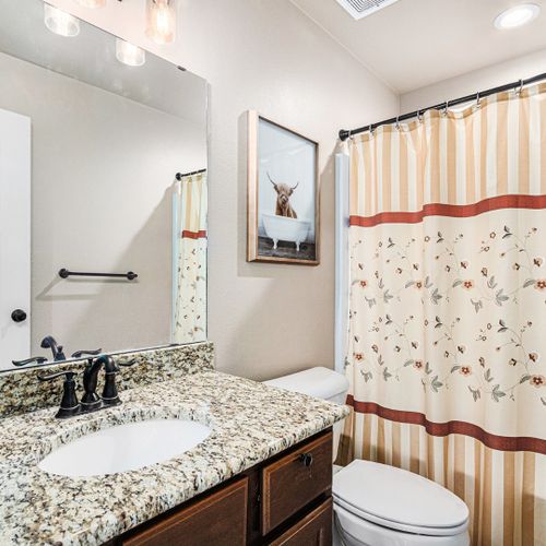Full bathroom with shower+ tub combo  #3