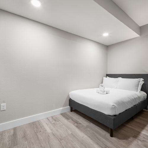 Minimal bedroom space for uninterrupted rest and recharge.