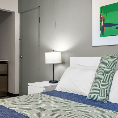 Your Restful Sanctuary. Cozy Queen bed for a refreshing sleep in Miramar