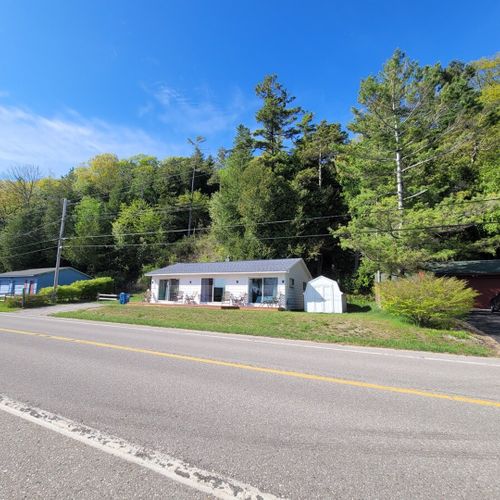 Exterior:  looking at the cottage from the road.