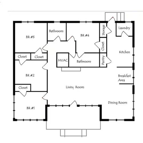 Map of house layout
