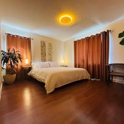 A bedroom that balances simplicity, elegance, and warmth.