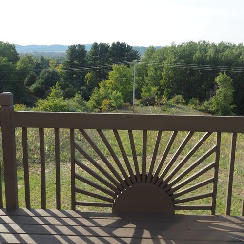 Exterior:  another view of the hills from the deck.