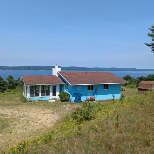 OVERALL:  The home in the summer with Crystal Lake in the background