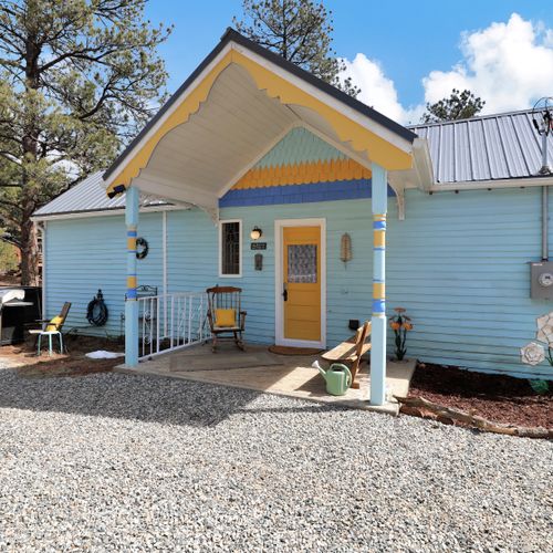 Your next mountain retreat is nestled beneath the pine trees.