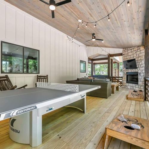 A ping pong table is also an option for those with a competitive spirit.