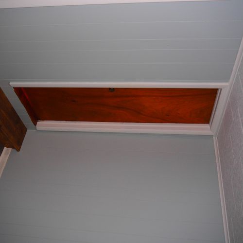 Bedroom #2 (second floor):  this is the door to the bedroom's private en suite.