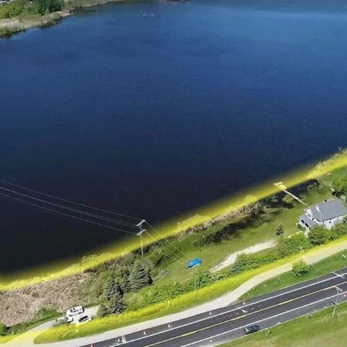 Exterior:  another aerial photo that highlights the very large lot size of the property.