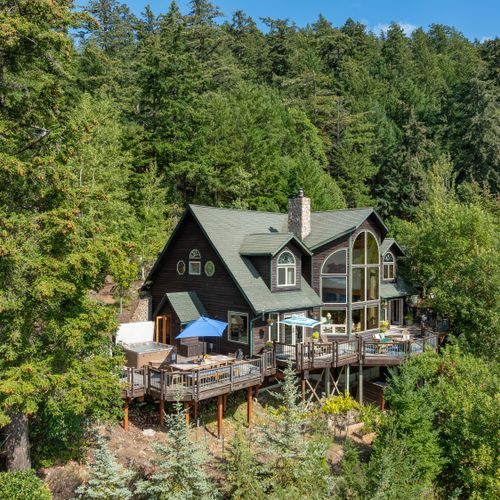 Five acres of wooded solitude.