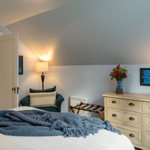 With a comfy reading chair and dresser, you'll be able to unpack and unwind in the privacy of your own room