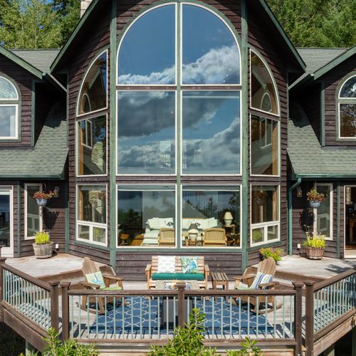 The Great Room with an outdoor firepit and living area.