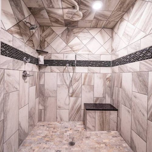 The Master Bathroom also has a walk-in shower!