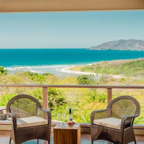 Ocean views from the private balcony