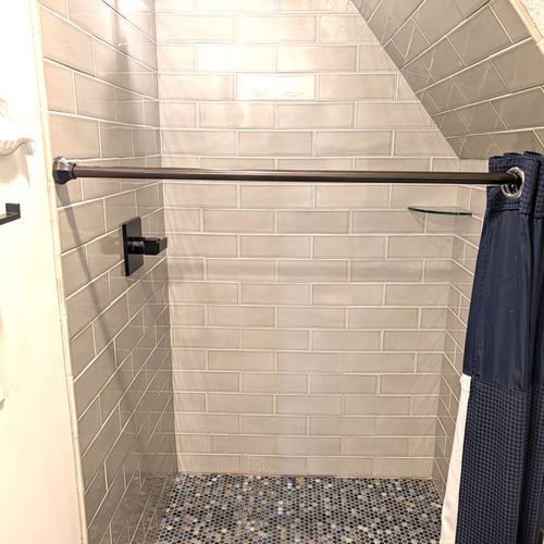 BATHROOM #2 (UPPER LEVEL):  Full bathroom on the upper level with a walk-in shower.