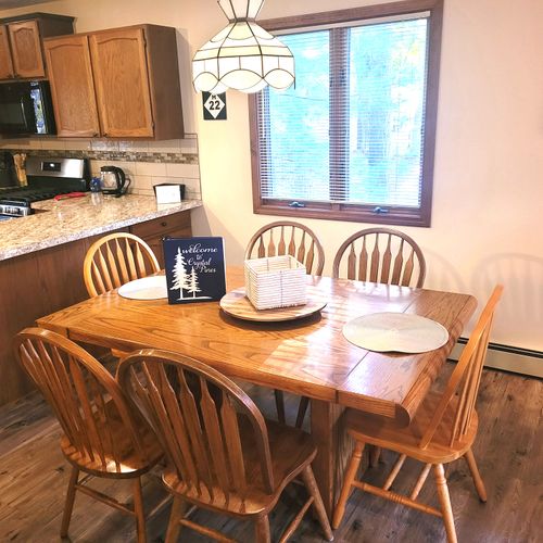 DINING AREA:  Cute dining area between the kitchen and the living room