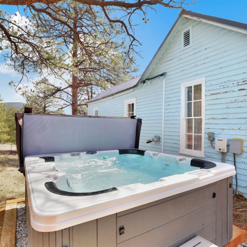 Let the hot tub melt your stress!