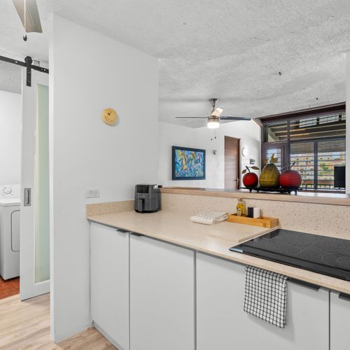 Make yourself at home with access to our full laundry facilities, tucked away next to the kitchen for easy access