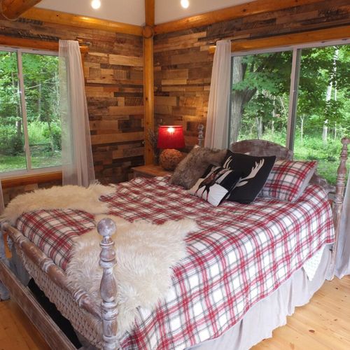 Overall:  an overview of one of the bedrooms (bedroom #1).