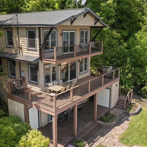 OVERVIEW:   Aerial photo of the back of the house