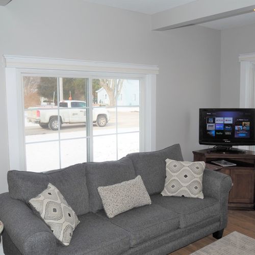 Living room:  very comfy and cozy!