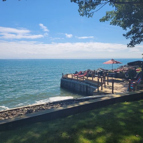 Exterior:  another view of the private lakefront