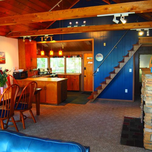 Dining area:  convenient dining area with seating for 6 adults.