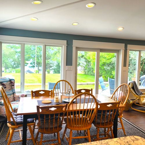Larger house - dining area:  lovely dining area with seating for 8 and great views of lake huron!
