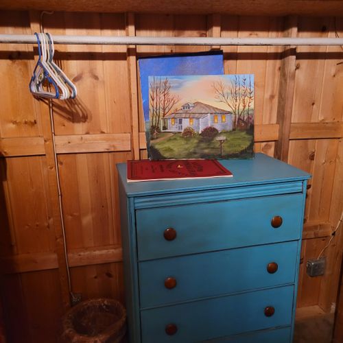 Bedroom #2:  features 2 twin size beds, nightstand, lamp, closet, and dresser