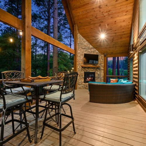 More views of the expansive deck.