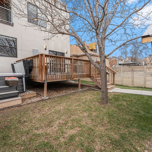Enjoy privacy and peace of mind in our fully fenced yard.