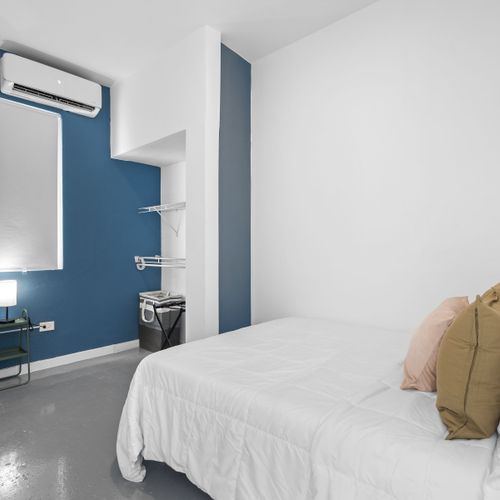 Tranquil escape, comfy bed.