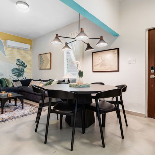 A large lounge area for socializing, furnished with great taste.