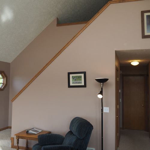 Loft:  this is the stairway from the living room up to the loft area.
