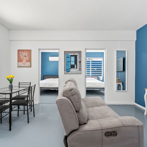 Chic & Serene! Unwind in stylish, comfortable seating.