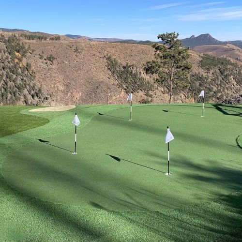 Practice your swing, complete with stunning views and fresh mountain air.