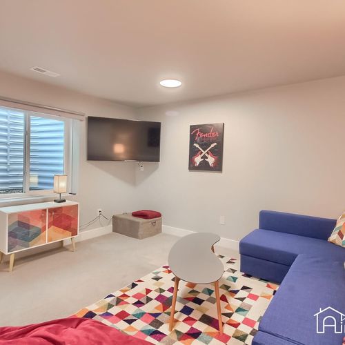 Keep the bunch entertained in our dedicated game space, stocked with board games, a smart tv and cozy seating.