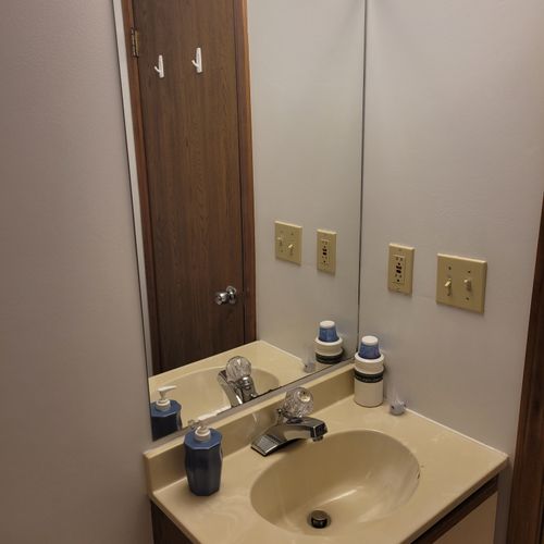 Bathroom #1:  private en suite full bathroom with walk-in shower for bedroom #1.