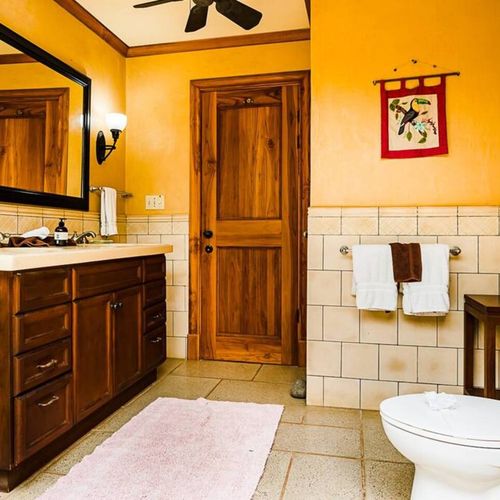 Each room includes its private bathroom.