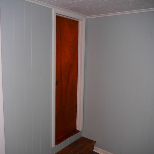 Bedroom #2 (second floor):  this is the door to the bedroom's private en suite.