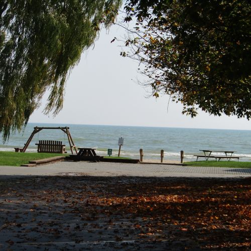 Exterior:  another view of the private beach and lakefront.