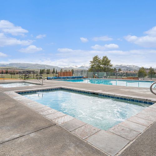 Take a lap in the pool under the sunshine