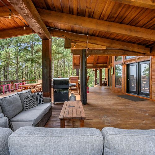 The patio is a perfect entertaining space.