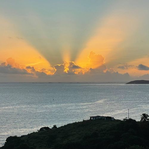Golden Hour Bliss: Experience unforgettable sunrises or sunsets painting the sky in vibrant hues over the shimmering ocean.