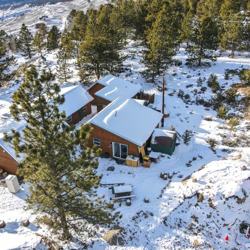Bear cabin is tucked behind the wolf and moose cabin.