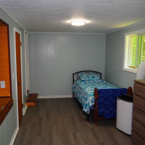 Bedroom #2 (second floor):  large upstairs bedroom with queen-size and twin bed.