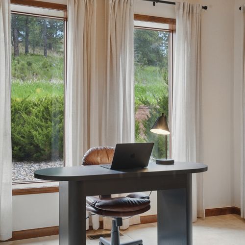 Your dream desk, framed by nature.