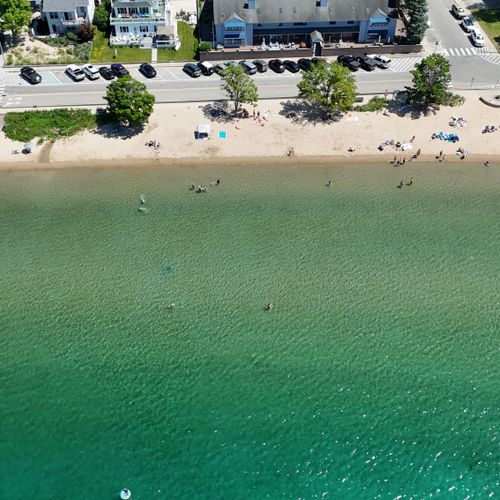 EXTERIOR:  Beulah Public Beach on Crystal Lake, which is only 2 blocks from the house!