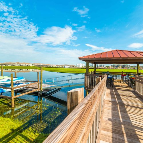 Storey Lake Resort Fishing Deck and Canoe Kayak